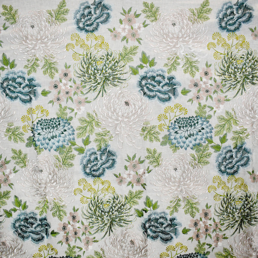 S5072 Aquarius by Greenhouse Fabric 52% Polyester, 48% Cotton With 100% Viscose Embroidery India 9,000 </p><p>Repeat: 17.5" H, 18.25" V 52" - Fabric Carolina -
