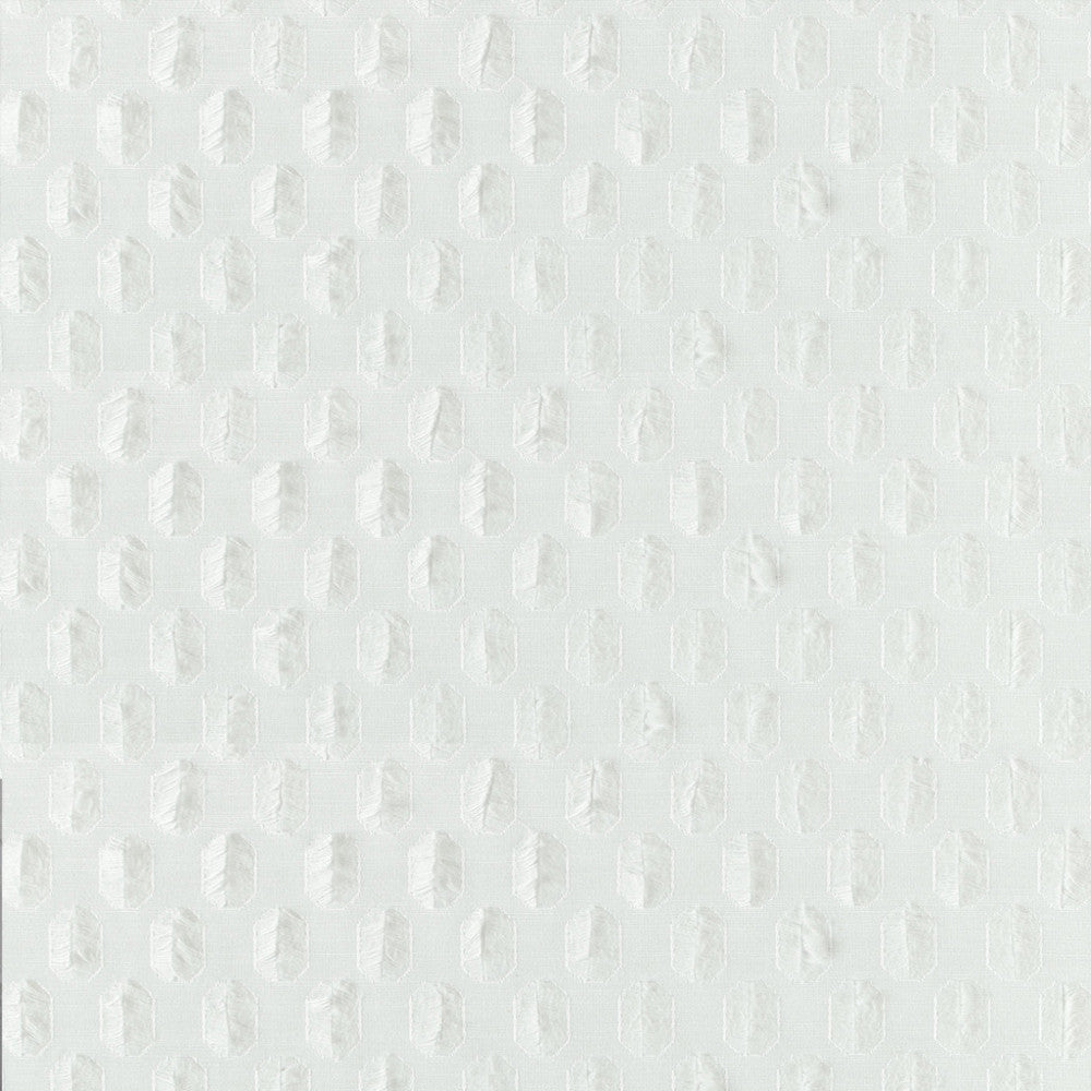 S5142 Optic White by Greenhouse Fabric 69% Polyester, 31% Cotton India DRAPERY </p><p>Repeat: 1.25" H, 1.75" V 58" - Fabric Carolina -