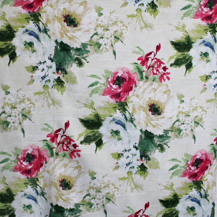 S5172 Blossom by Greenhouse Fabric M11: Memos by Color 75% Cotton, 25% Linen Pakistan 20,000 double rubs </p><p>Repeat: 27.25" H, 24.75" V 56" - Fabric Carolina -