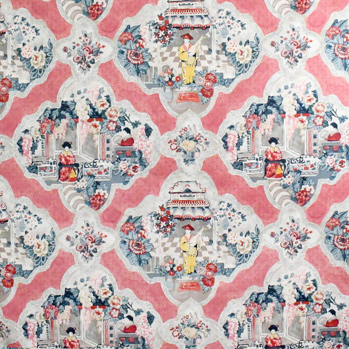 S5220 Scarlet by Greenhouse Fabric 100% Cotton Peru 17,000 </p><p>Repeat: 27" H, 25.25" V 54" - Fabric Carolina -