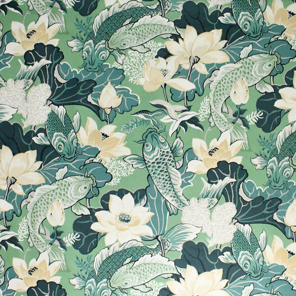 S5260 Eucalyptus by Greenhouse Fabric 100% Cotton Spain 51,000 </p><p>Repeat: 27" H, 36" V 54" - Fabric Carolina -