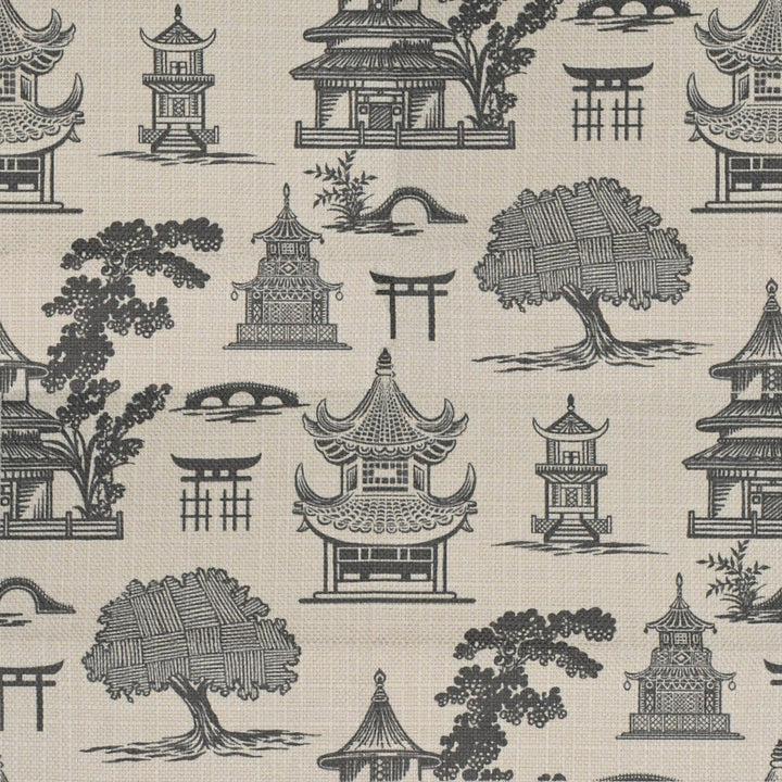 S5263 Pewter by Greenhouse Designer Fabric 100% Polyester China 55,000 </p><p>Repeat: 13.5" H, 13.5" V 56" - Swanky Fabrics -