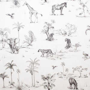 S5483 Ivory/Ebony by Greenhouse Fabric