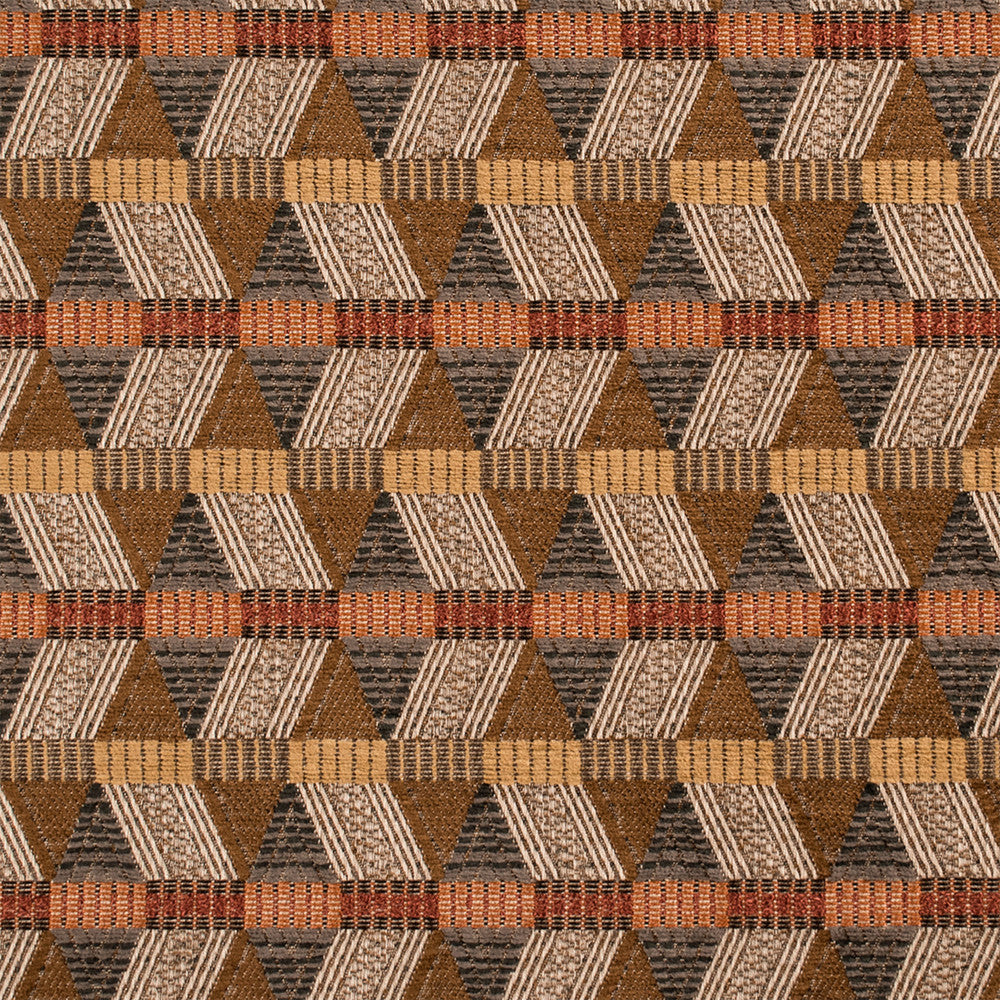 S5505 Tobacco by Greenhouse Fabric M14: Memos by Color 54.55% Polyester, 45.37% Rayon, .08% Nylon USA 33,000 double rubs </p><p>Repeat: 2.313" H, 6.875" V 55" - Fabric Carolina -