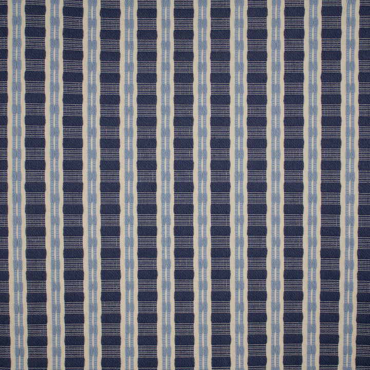 S5650 Indigo by Greenhouse Fabric 69.49% Cotton, 19.24% Polyester (Uv), 11.27% Polyester USA 33,000 </p><p>Repeat: .75" H, 1.188" V 57" - Fabric Carolina -
