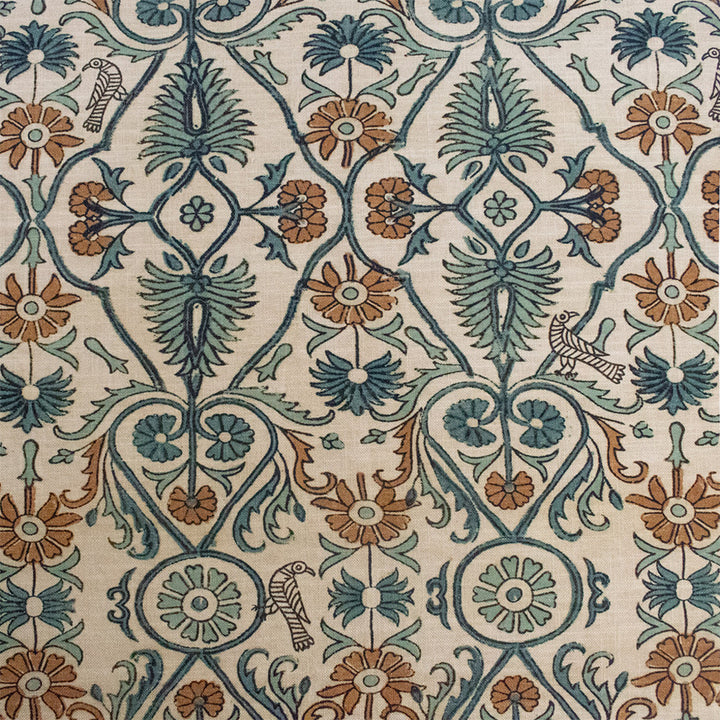 S5796 Silver Blue by Greenhouse Fabric 75% Cotton, 25% Linen Pakistan 18,000 </p><p>Repeat: 27" H, 32" V 54" - Fabric Carolina -