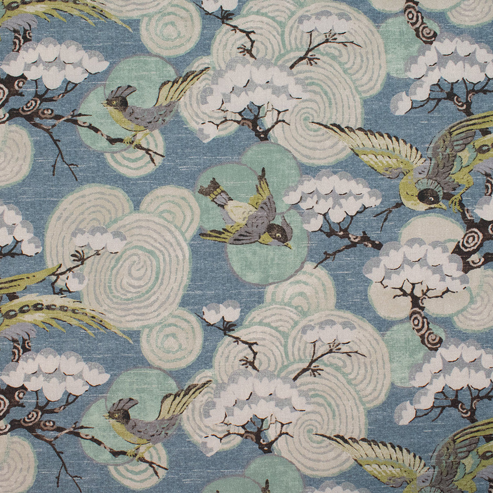 S5798 Teal by Greenhouse Fabric 100% Cotton India 51,000 </p><p>Repeat: 27" H, 18" V 54" - Fabric Carolina -