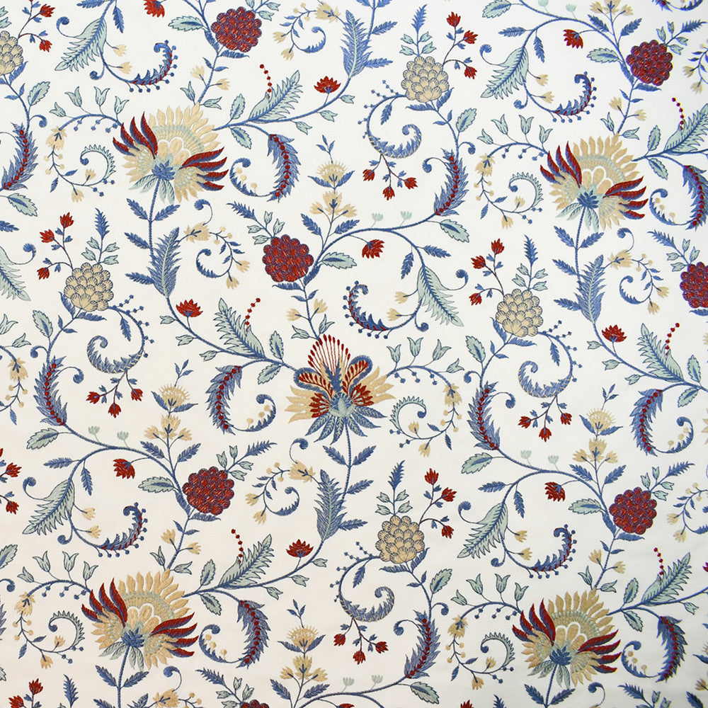 S5814 Jewel by Greenhouse Fabric M15: Memos by Color 76% Polyester, 24% Cotton With 100% Viscose Embroidery India 9,000 double rubs </p><p>Repeat: 17" H, 19.375" V 52" - Fabric Carolina -