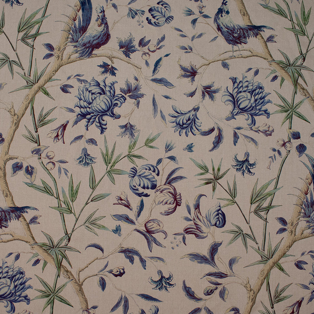 S5839 Lapis by Greenhouse Fabric 100% Linen Spain 25,000 </p><p>Repeat: 27" H, 42" V 54" - Fabric Carolina -
