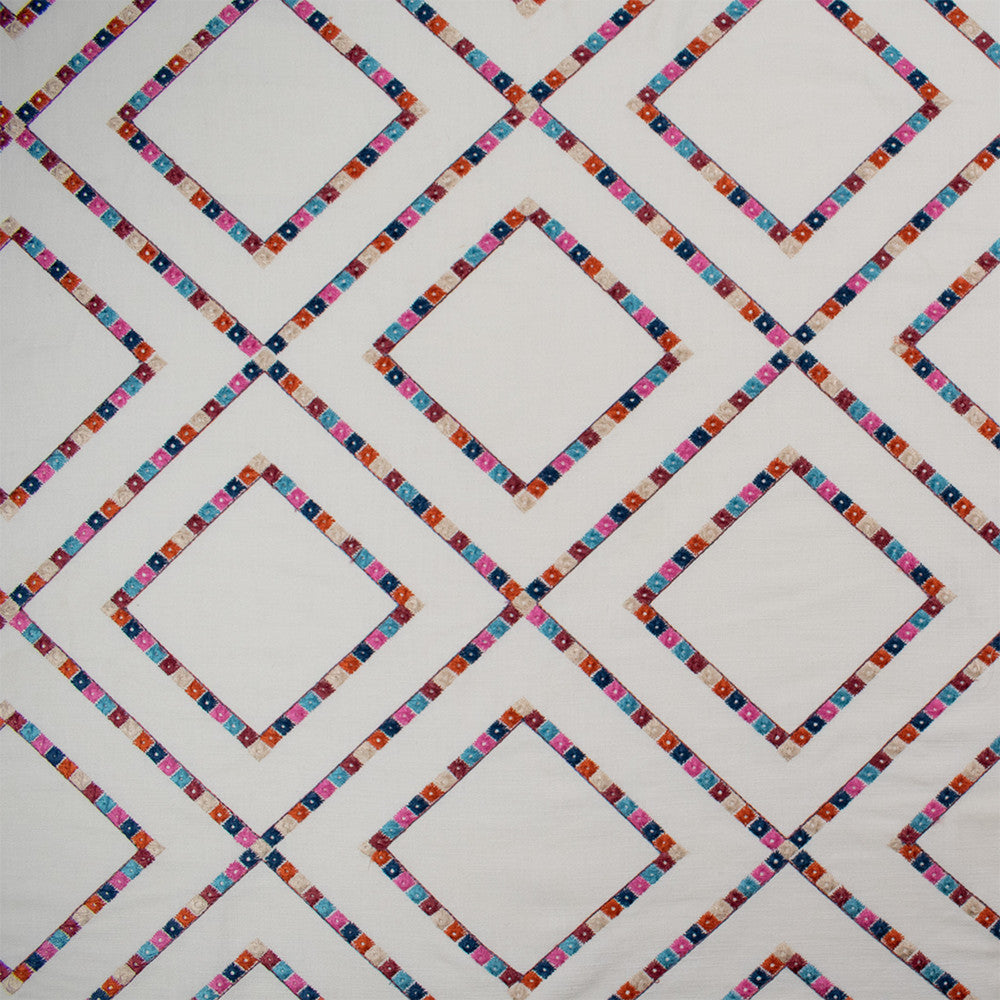 S5847 Carnival by Greenhouse Fabric M15: Memos by Color 100% Cotton With 100% Viscose Embroidery India 9,000 double rubs </p><p>Repeat: 12.5" H, 11.5" V 52" - Fabric Carolina -