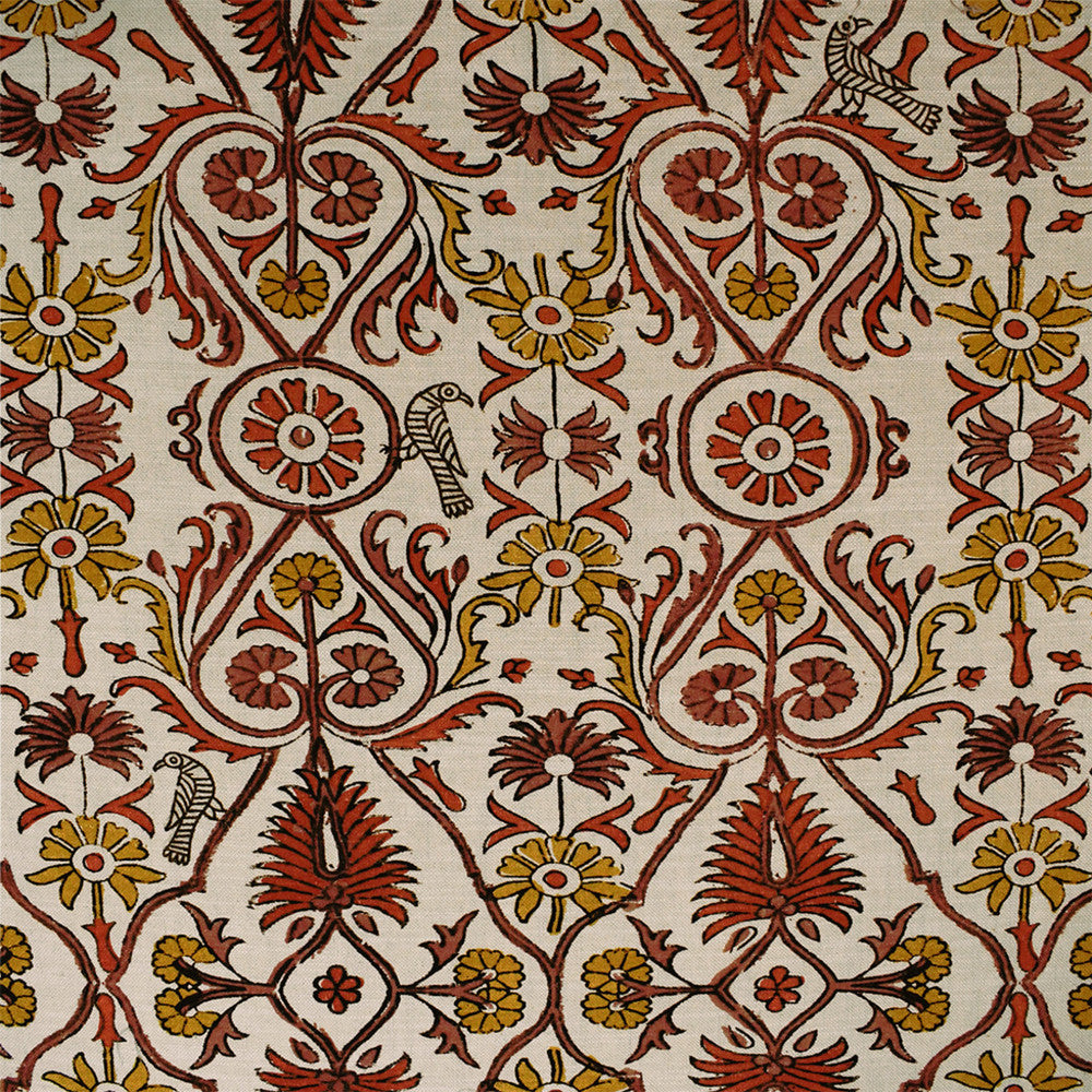 S5850 Cinnabar by Greenhouse Fabric 75% Cotton, 25% Linen Pakistan 18,000 </p><p>Repeat: 27" H, 32" V 54" - Fabric Carolina -