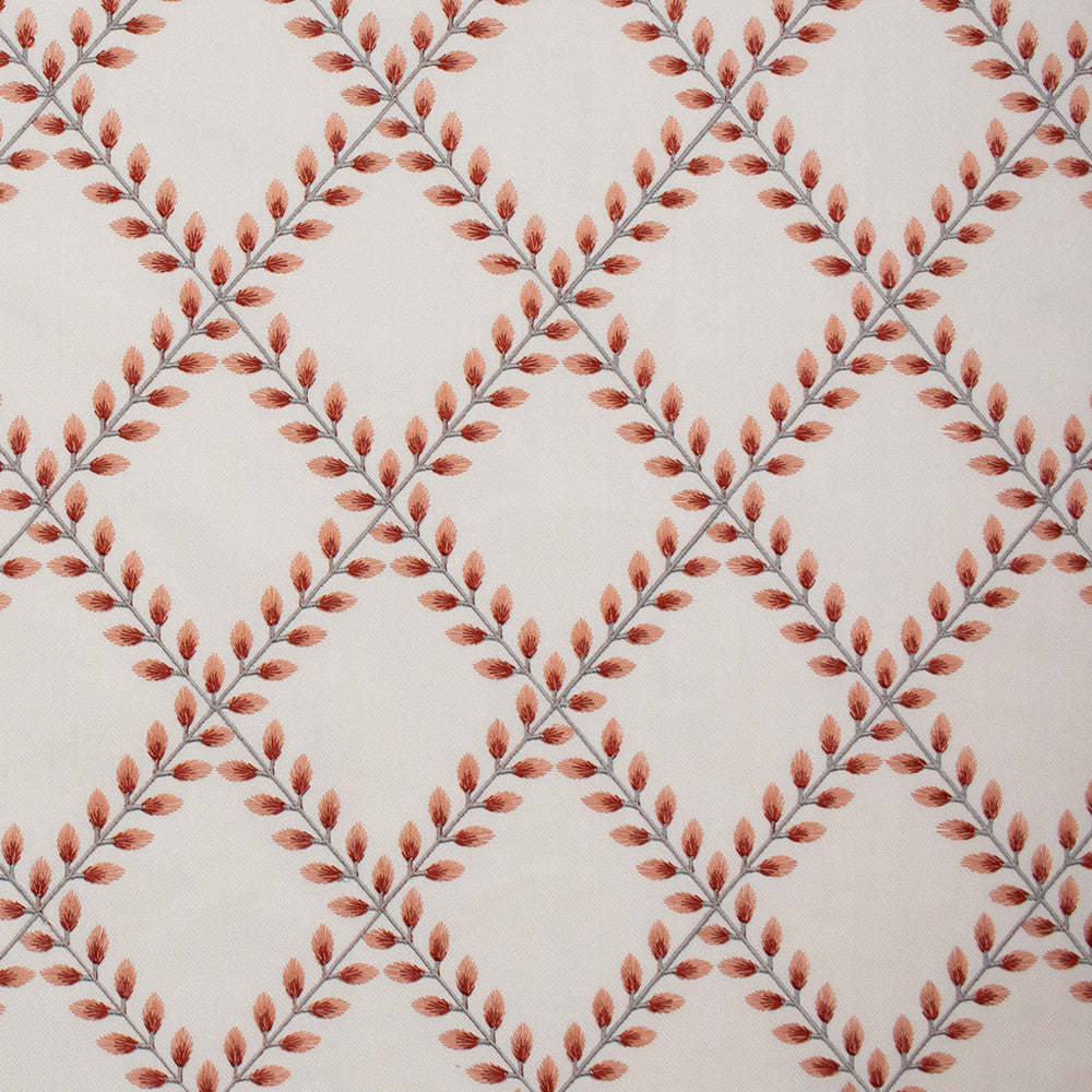 S5857 Coral by Greenhouse Fabric 100% Polyester With 100% Viscose Embroidery India 9,000 </p><p>Repeat: 5.43" H, 6.1" V 54" - Fabric Carolina -