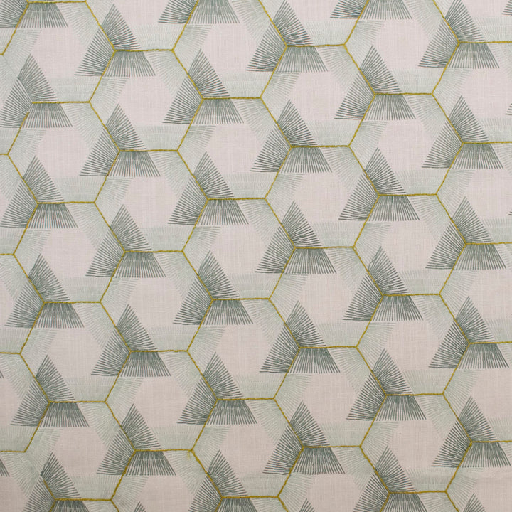 S6180 Spa by Greenhouse Fabric 82% Polyester, 11% Cotton, 7% Linen With 100% Polyester Embroidery India Drapery </p><p>Repeat: 5.25" H, 3.25" V 54" - Fabric Carolina -