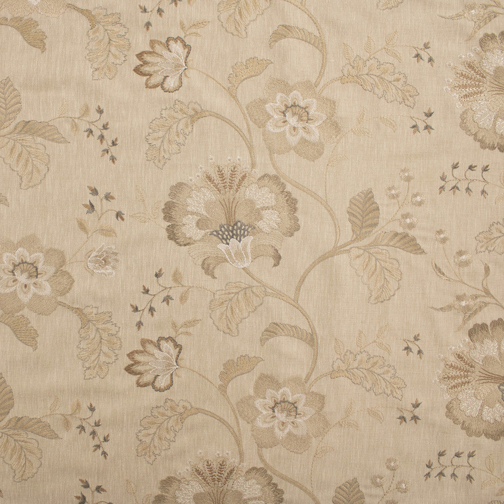 S6204 Dune by Greenhouse Fabric 77% Polyester, 23% Cotton With 100% Rayon Embroidery India 6,000 </p><p>Repeat: 26" H, 12.375" V 54" - Fabric Carolina -