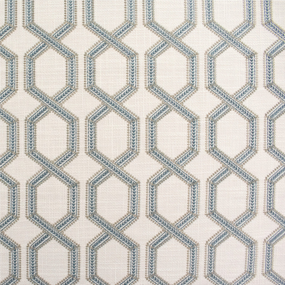 S6243 Aegean by Greenhouse Fabric 97% Polyester, 3% Linen With 100% Polyester Embroidery India 9,000 </p><p>Repeat: 4.5" H, 4.25" V 56" - Fabric Carolina -