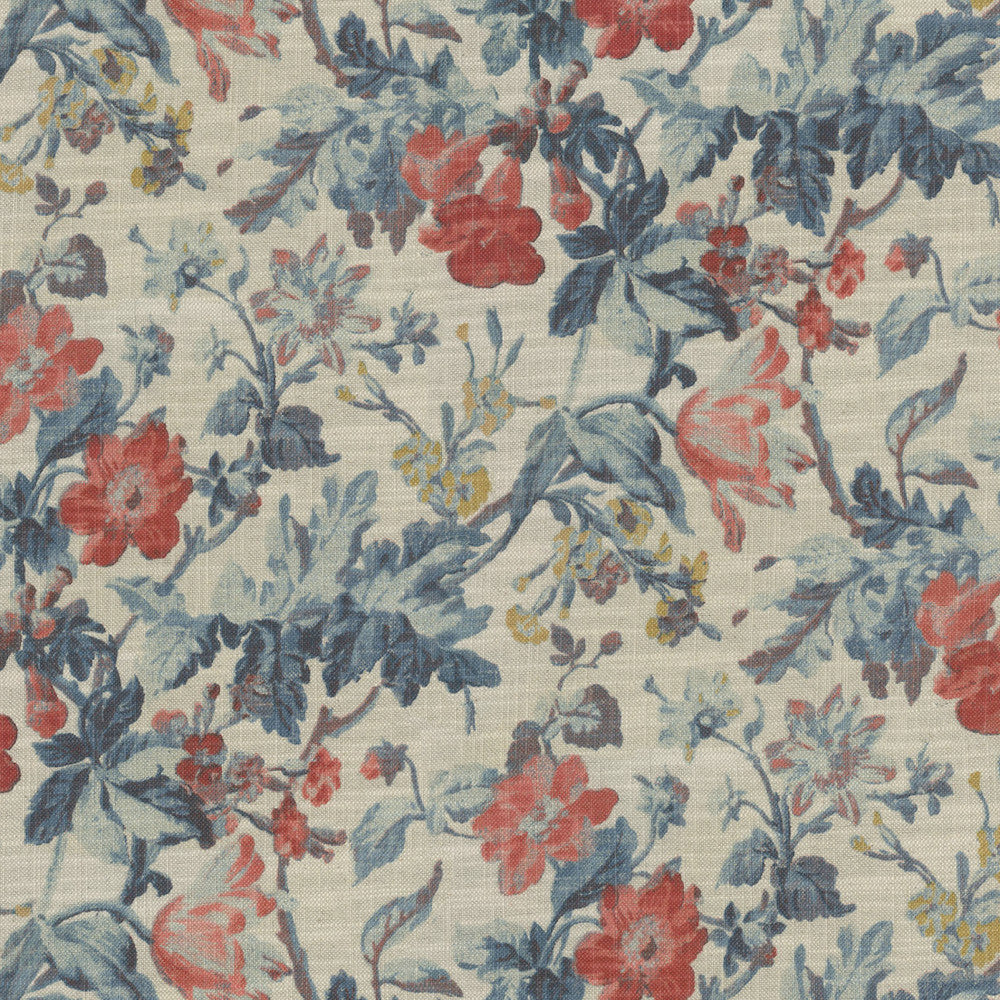 S6251 Indienne by Greenhouse Fabric 75% Cotton, 25% Linen Pakistan 33,000 </p><p>Repeat: 13.5" H, 25.25" V 55" - Fabric Carolina -
