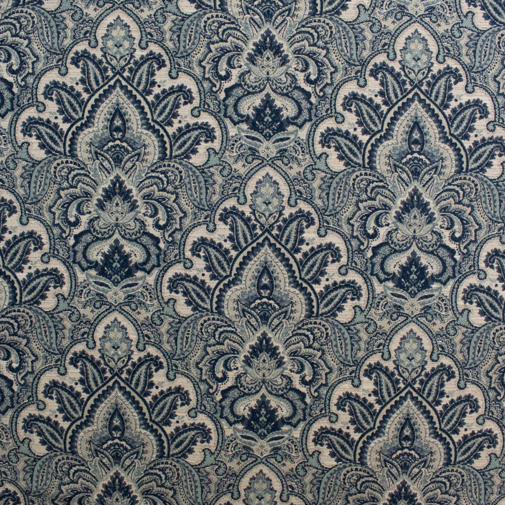 S6271 Sapphire by Greenhouse Fabric 72% Viscose, 21% Polyester, 7% Cotton India N/A </p><p>Repeat: 13.5" H, 13.5" V 54" - Fabric Carolina -