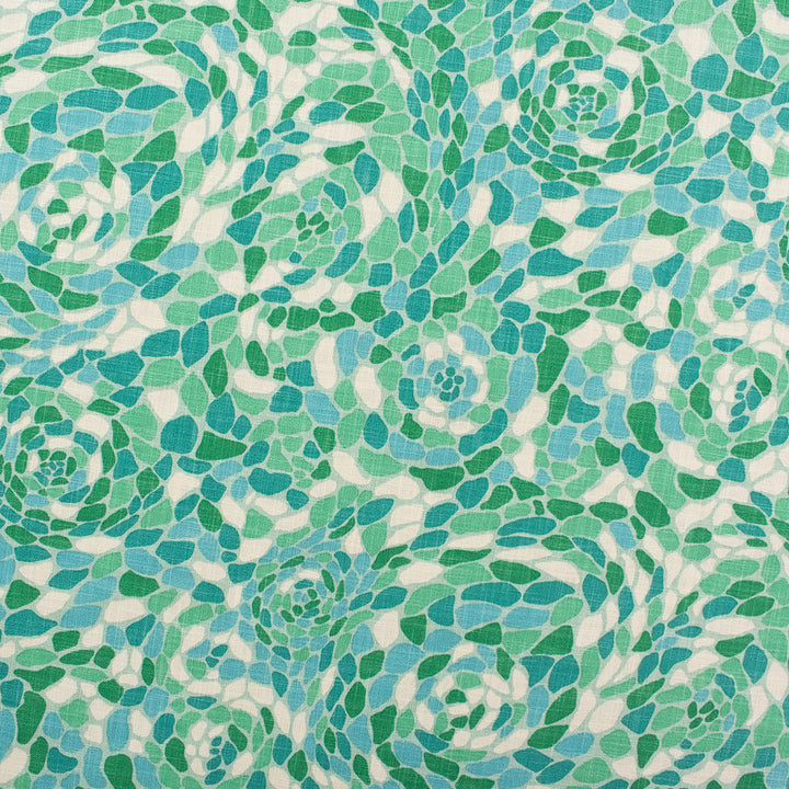 S6355 Seaglass by Greenhouse Fabric 100% Cotton Pakistan 50,000 </p><p>Repeat: 26.75" H, 24.75" V 54" - Fabric Carolina -