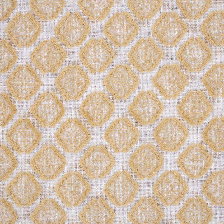 S6361 Gold by Greenhouse Designer Fabric 86% Cotton, 14% Polyester India DRAPERY </p><p>Repeat: 1.1" H, 1.9" V 55" - Swanky Fabrics -