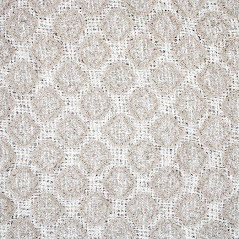 S6380 Fog by Greenhouse Designer Fabric 86% Cotton, 14% Polyester India DRAPERY </p><p>Repeat: 1.1" H, 1.9" V 55" - Swanky Fabrics -