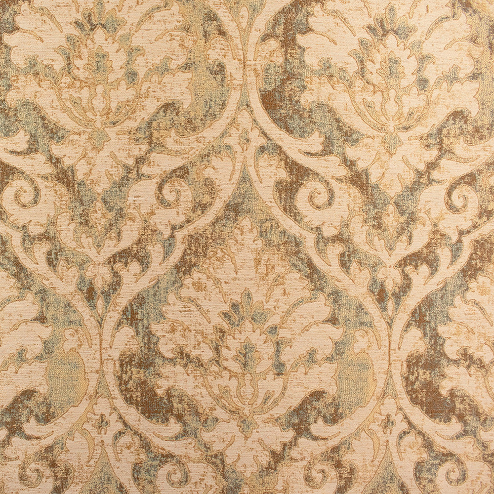 S6394 Patina by Greenhouse Fabric 93% Polyester, 7% Linen India 18,000 </p><p>Repeat: 13.5" H, 26.5" V 54" - Fabric Carolina -