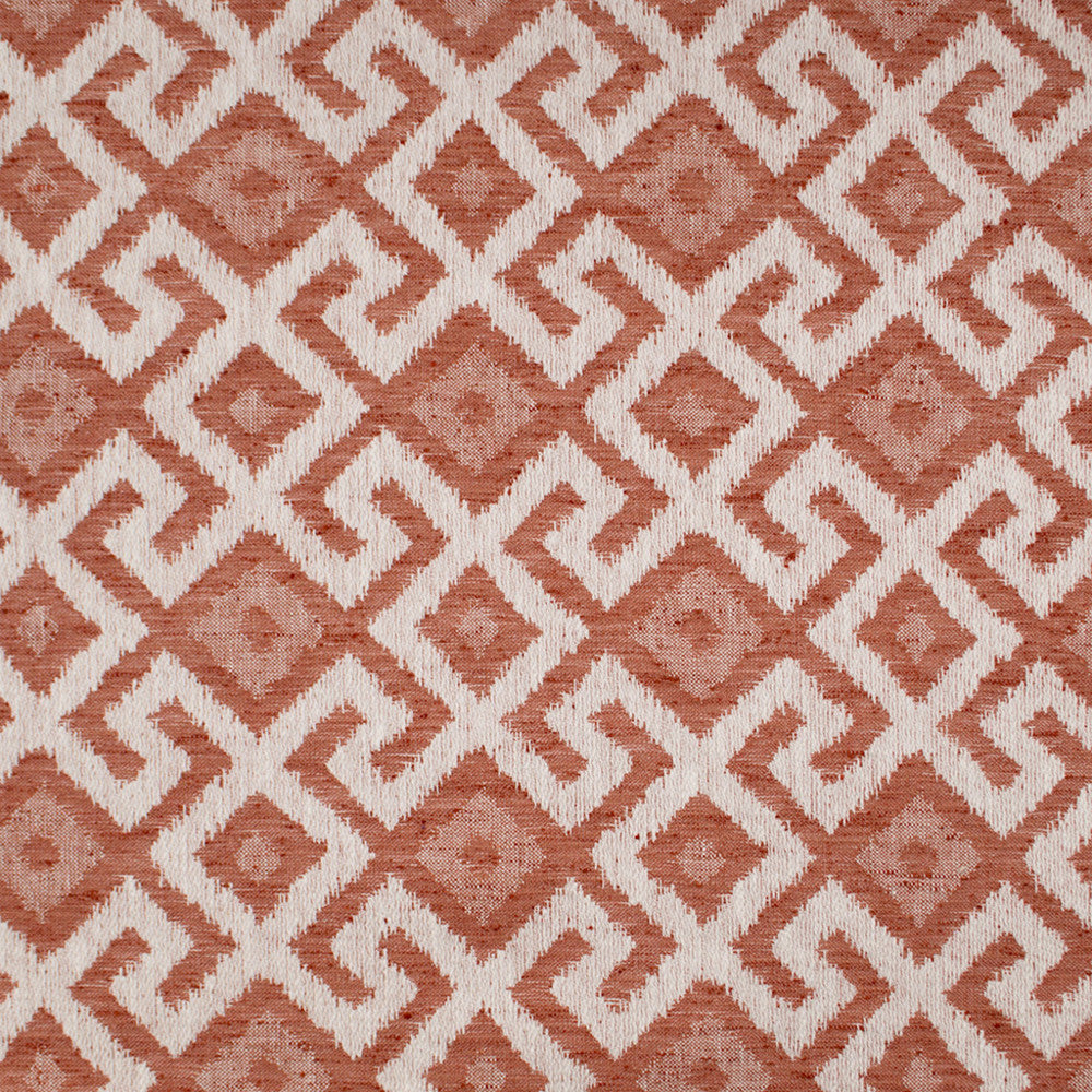 S6591 Coral by Greenhouse Designer Fabric 86% Polyester, 14% Cotton India 40,000 </p><p>Repeat: 6.85" H, 6.85" V 54" - Swanky Fabrics -