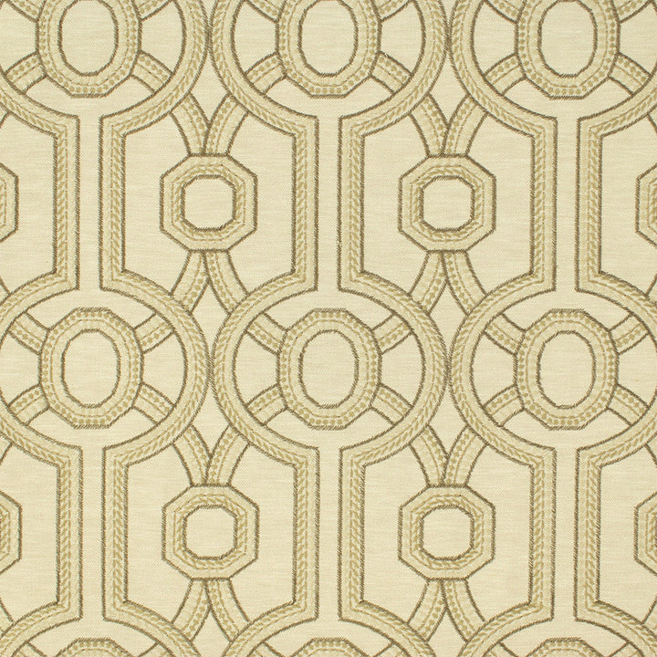 S6817 Parchment by Greenhouse Designer Fabric 71% Polyester, 29% Cotton With 100% Polyester Embroidery India DRAPERY </p><p>Repeat: 6.5" H, 9.5" V 54" - Swanky Fabrics -