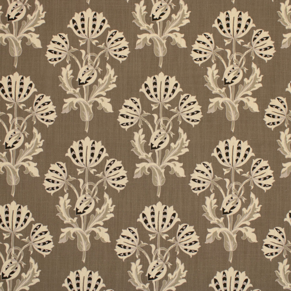 S6825 Otter by Greenhouse Fabric 97% Cotton, 3% Linen China 20,000 </p><p>Repeat: 9" H, 8.197" V 58" - Fabric Carolina -