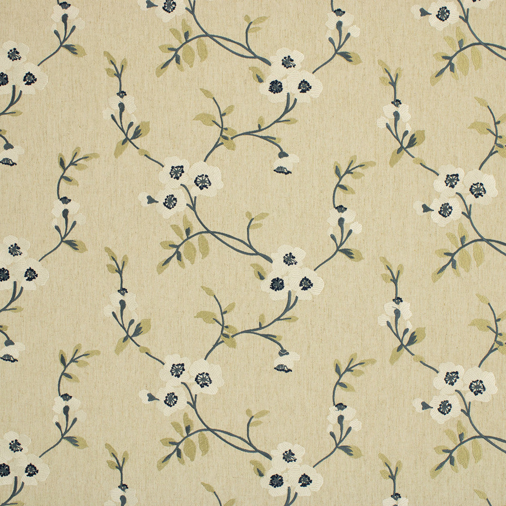S6858 Lakeside by Greenhouse Fabric 68% Polyester, 21% Linen, 11% Cotton With 100% Viscose Embroidery India DRAPERY </p><p>Repeat: 13.1" H, 9.25" V 53" - Fabric Carolina -