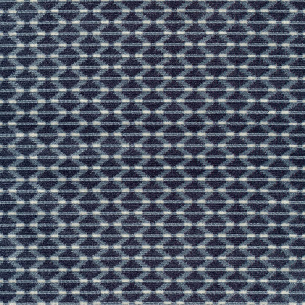S6864 Indigo by Greenhouse Fabric 51% Viscose, 32% Polyester, 17% Cotton India 60,000 </p><p>Repeat: 1.5" H, .75" V 54" - Fabric Carolina -