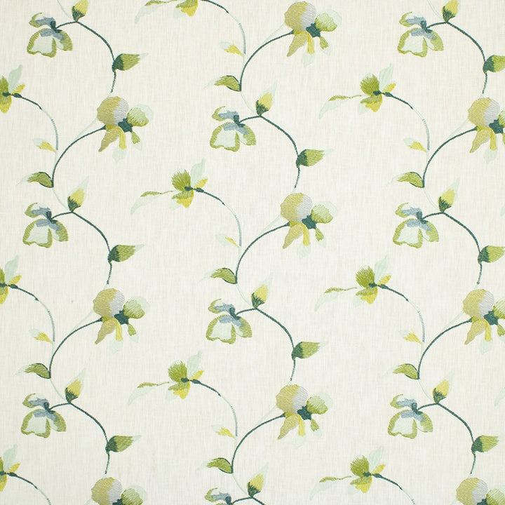 S6914 Green by Greenhouse Fabric 52% Polyester, 48% Cotton With 100% Viscose Embroidery India DRAPERY </p><p>Repeat: 17.5" H, 9.25" V 52" - Fabric Carolina -