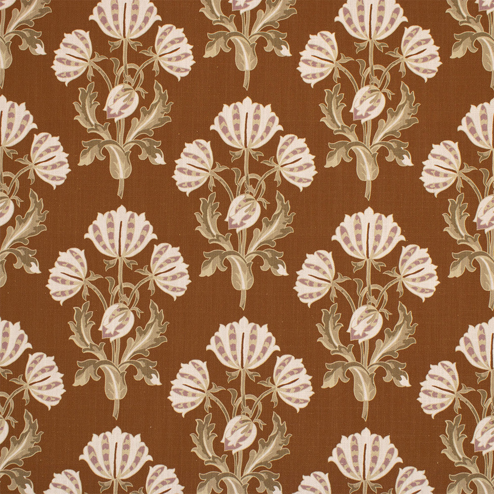 S6989 Clove by Greenhouse Designer Fabric 97% Cotton, 3% Linen China 20,000 </p><p>Repeat: 9" H, 8.197" V 58" - Swanky Fabrics -