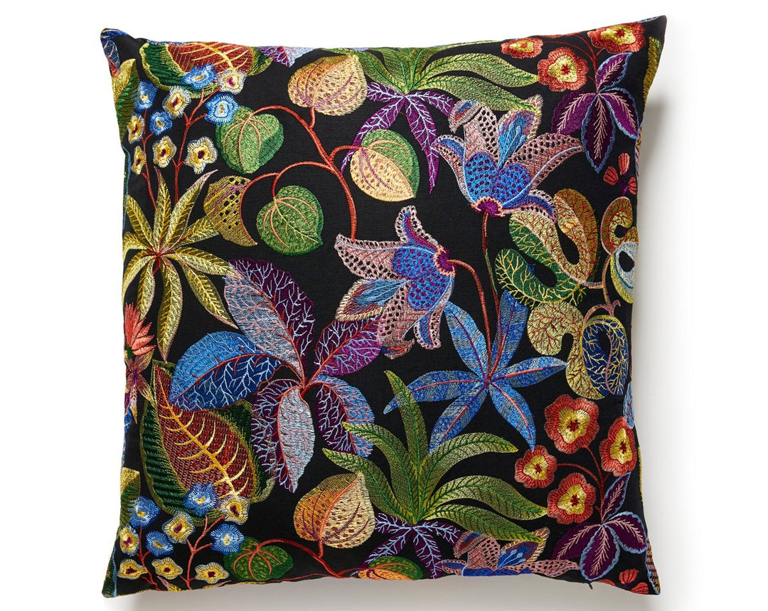 Greenhouse Pillow 22 X 22 - Night Shade S7SDDK54000003 by Scalamandre Designer Pillow