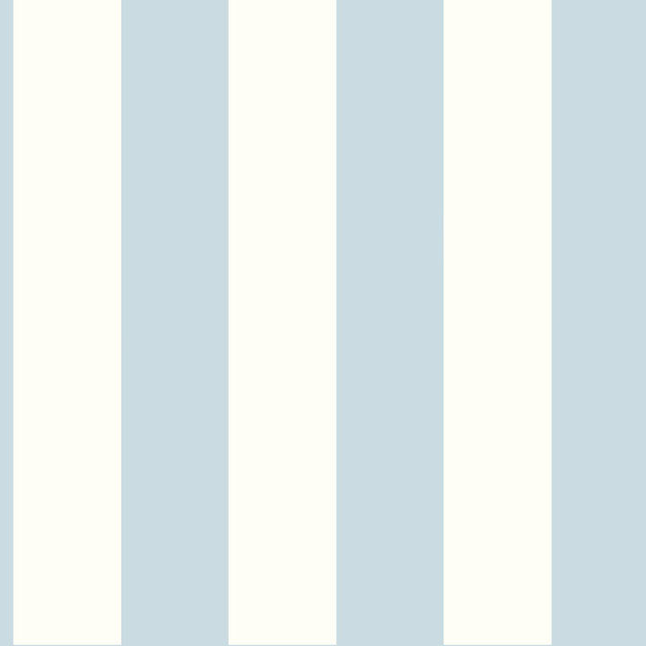3" Stripe Blue & White Wallpaper by Inspired by Color Blues II Covers about 56.4 square feet 20.5-in by 33-ft long roll Prepasted 0 - Fabric Carolina -