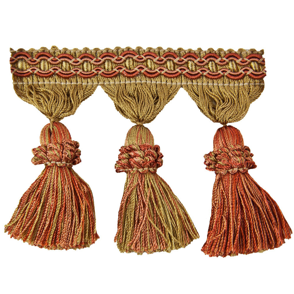 Saavedra 1 Nutmeg by Stout Trim Opus Ii Trim 100% Spun Viscose CHINA Horizontal: 0 and Vertical: 0 3 in - Fabric Carolina -