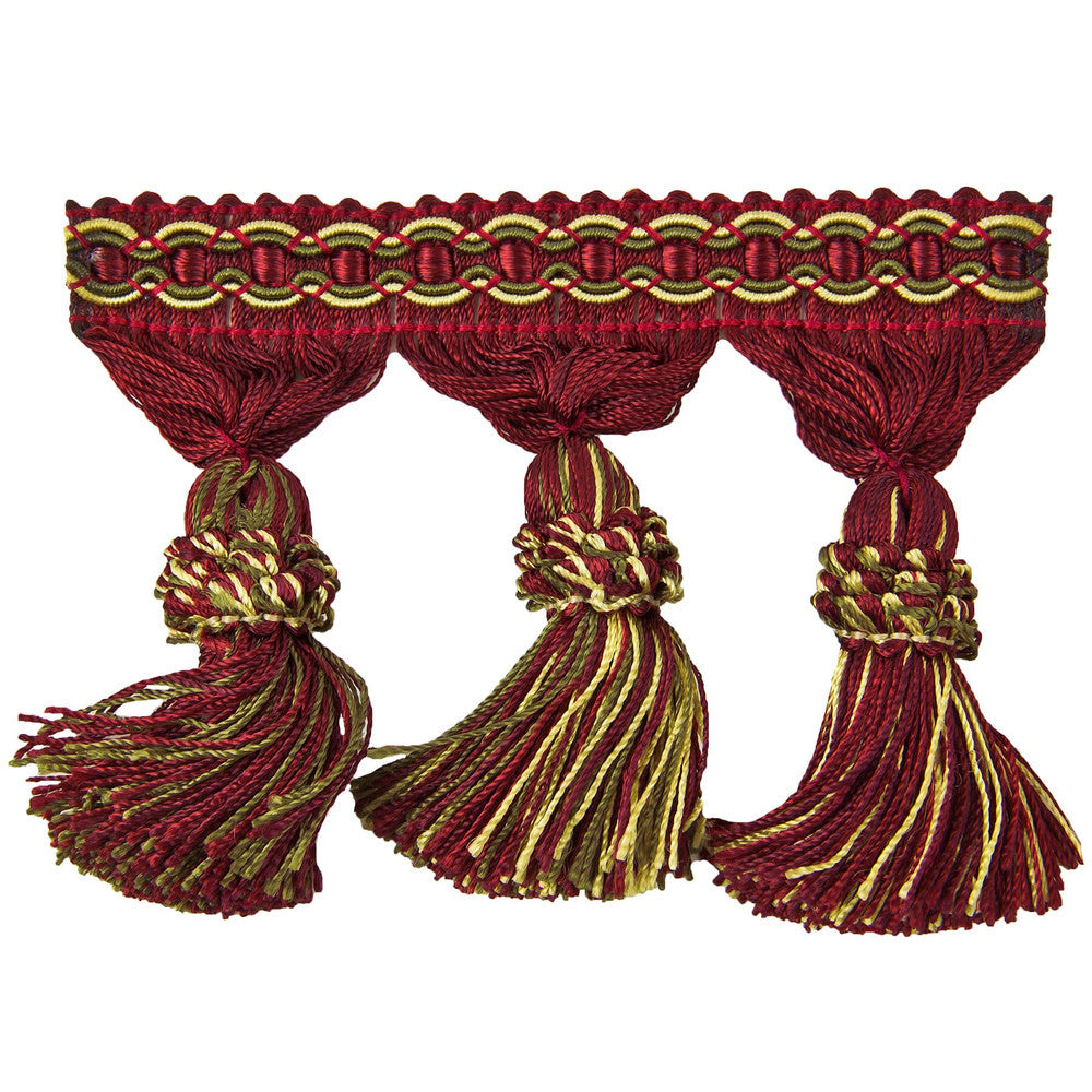 Saavedra 6 Salsa by Stout Trim OPUS II TRIM 100%SVI CHINA </p><p>Repeat: 0 3 in - Fabric Carolina -