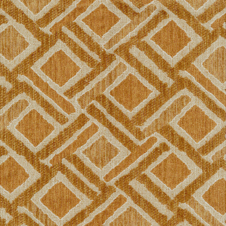 Snare 57 Saffron by ABBEYSHEA Designer Fabric 100% Polyester China 25,000 Double Rubs (Wyzenbeek) </p><p>Repeat: Horizontal: 14.75" (37.47cm) Up the Roll and Vertical: 15" (38.1 cm) Across the Roll 54" (137 cm) - Swanky Fabrics -