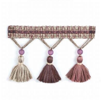 Saffron 7 Heather by Stout Trim INSPIRATIONS TRIM 93%SVI 7%POL CHINA Horizontal: 0.000 and Vertical: 0.000 3 in - Fabric Carolina -