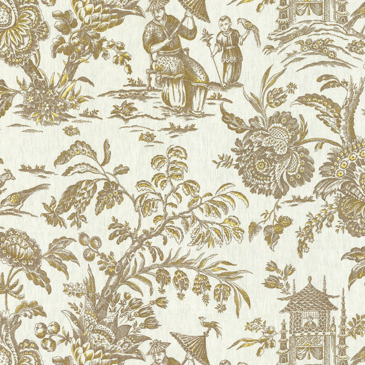 Sagwa 37J6931 by JF Designer Fabric Windsong Book 100% Linen China 24000 Horizontal: 55 and Vertical: 25.25 55 - Swanky Fabrics -