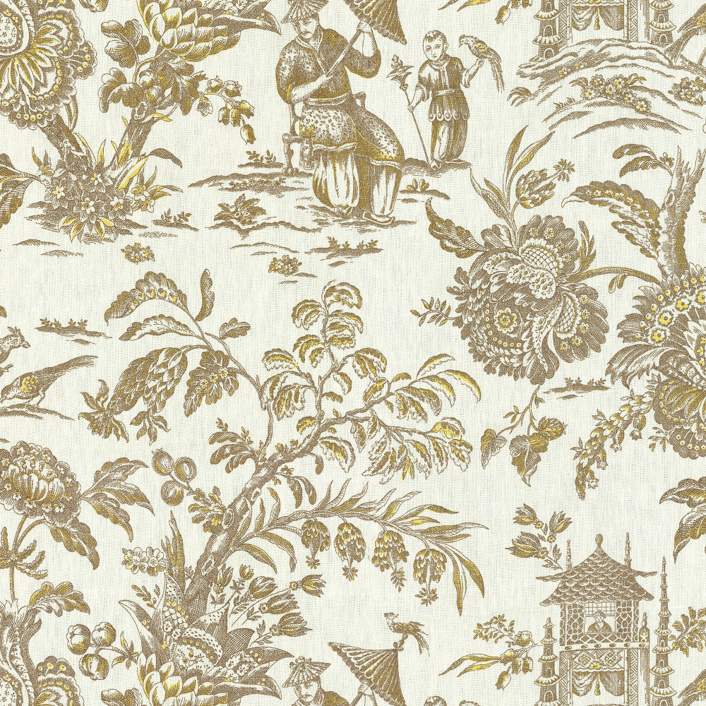 SAGWA 37J6931 by JF Designer Fabric Windsong Book 100% Linen China  Horizontal: 55 and Vertical: 25.25 55  - Swanky Fabrics -