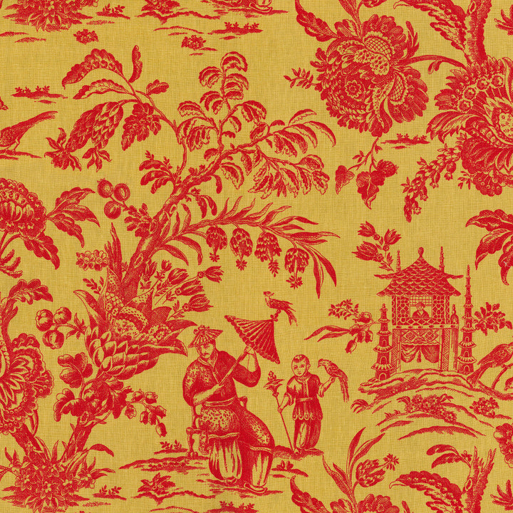 Sagwa 46J6931 by JF Designer Fabric Windsong Book 100% Linen China 24000 Horizontal: 55 and Vertical: 25.25 55 - Swanky Fabrics -