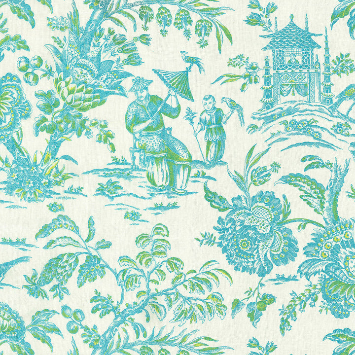 Sagwa 63J6931 by JF Designer Fabric Windsong Book 100% Linen China 24000 Horizontal: 55 and Vertical: 25.25 55 - Swanky Fabrics -
