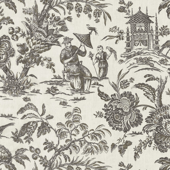 SAGWA 97J6931 by JF Designer Fabric Windsong Book 100% Linen China  Horizontal: 55 and Vertical: 25.25 55  - Swanky Fabrics -