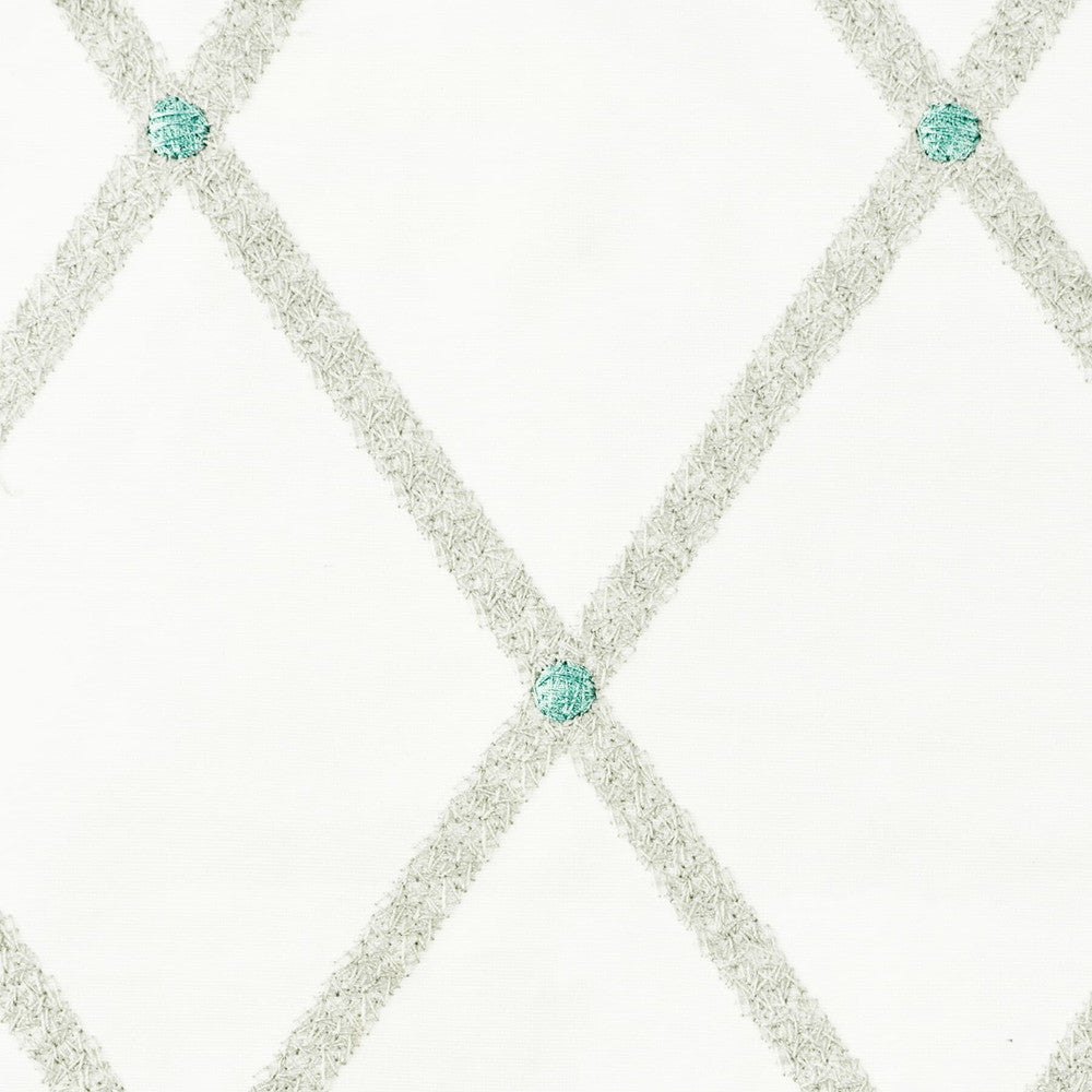 Samceda 1 Dove by Stout Fabric Stout Fabric Samceda 1 DoveFabric Comfortable Living Mineral/Teal 100%Cot %Remb India </p><p>Repeat: H: 5.25, V: 3.125 52 in - Fabric Carolina -