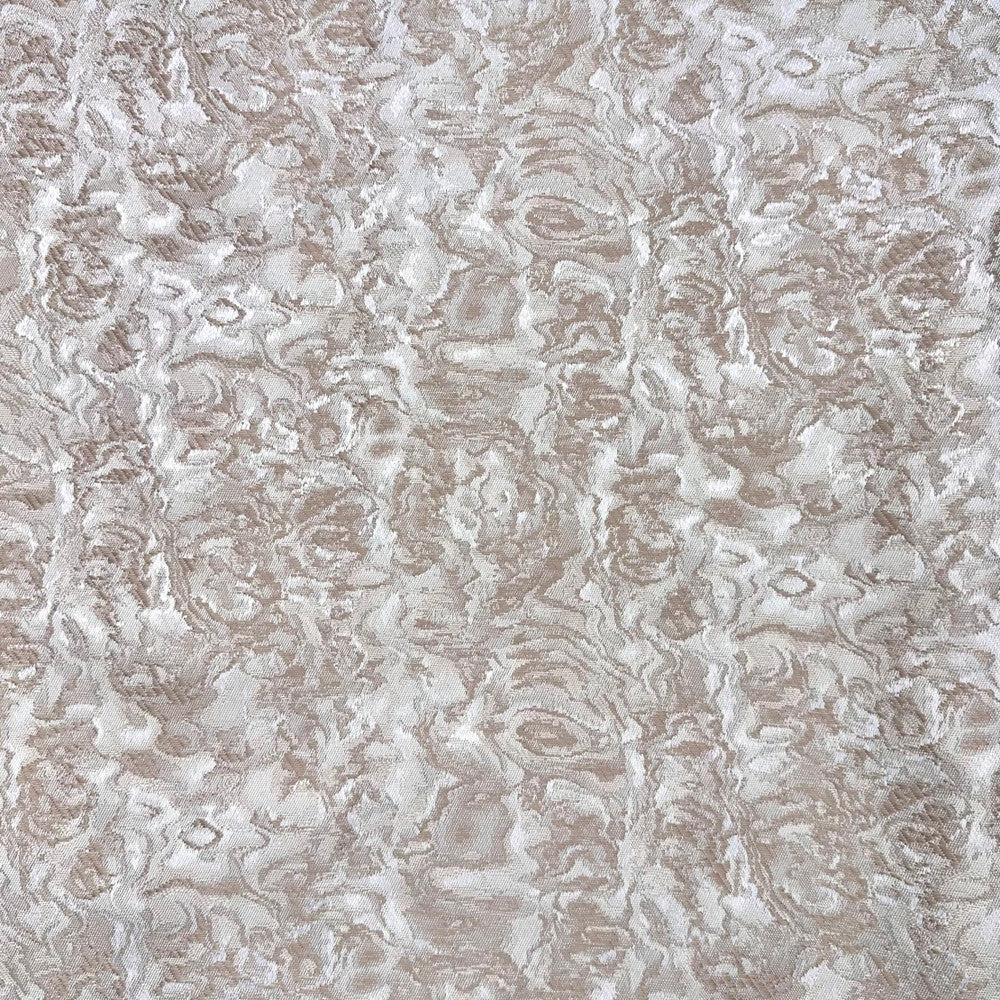 Le Krisel Sand by Europatex Fabric Le Krisel 100% Polyester 15.00" H, 7.00" V 118.00 inches - Fabric Carolina -