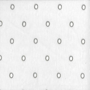 Santo Winter White 028 by Norbar Fabric SHEER TRENDS 65% COTTON 35% POLYESTER INDIA 4 3/4"V 4 1/2"H 54" - Fabric Carolina -