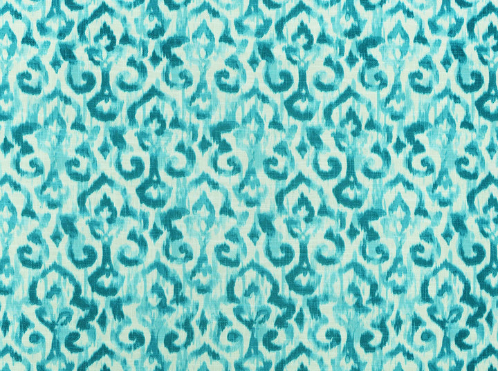 Sariya Turquoise 219 by Jennifer Adams Fabric our website for purchase 75% Cotton, 25% Linen Pakistan 20000 Horizontal: 13.5" and Vertical: 27" 56" - Fabric Carolina -