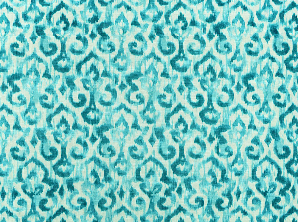 Sariya Turquoise 219 by Covington Fabric 75% COTTON, 25% LINEN PAK 12000 Horizontal: 13.5 and Vertical: 27 56 - Fabric Carolina -