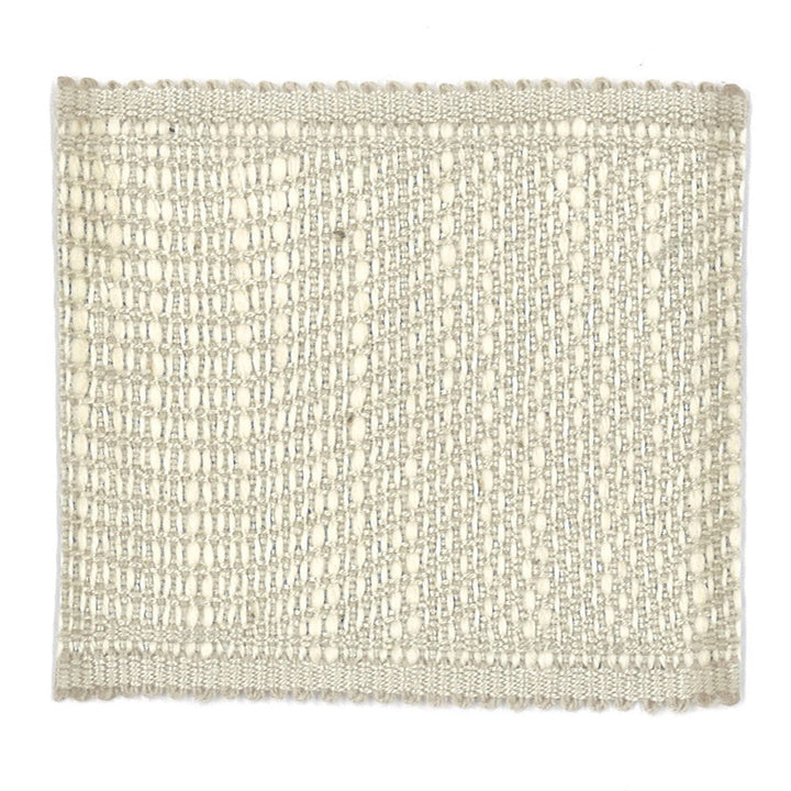 Sarossi 1 Oatmeal by Stout Designer Trim TREND ALERT 40%SVI 30%COT 30%LIN CHINA </p><p>Repeat: 0 2.5 in - Swanky Fabrics -