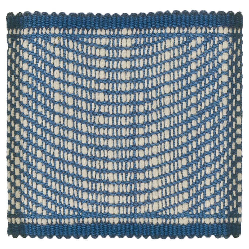 Sarossi 7 Blue by Stout Trim Stout Trim Sarossi 7 BlueTrim TREND ALERT TRIM 40%SVI 30%COT 30%LIN CHINA </p><p>Repeat: H: 3.000, V: 0.000 2.5 in - Fabric Carolina -